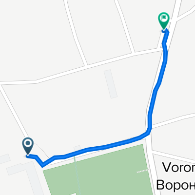 вулиця Київська 1, Вороньків to вулиця Центральна, Вороньків