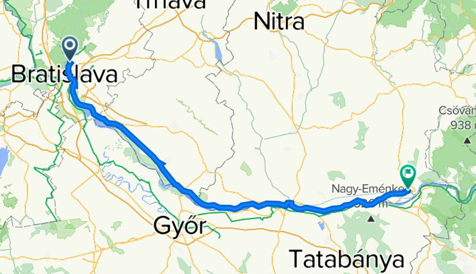 Malokrasňanská 12 do Železničný rad 14, Štúrovo