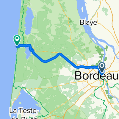17B Rue Surson, Bordeaux à 4 Allées Pierre Ortal, Lacanau
