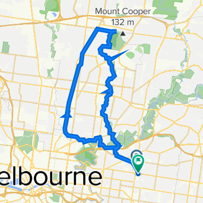 Darebin Creek Loop via Cedar Bakery