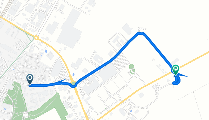 De Rue de la Limoise 6, Issoudun à Route de Bourges 8, Issoudun