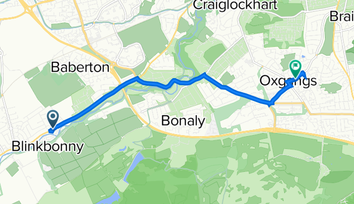 49–51 Lanark Road W, Currie to 8/8 Oxgangs Ave, Edinburgh