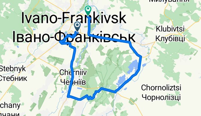 Івано-Франківськ-Черніїв-Марківці-Хом'яківка-Івано-Франківськ