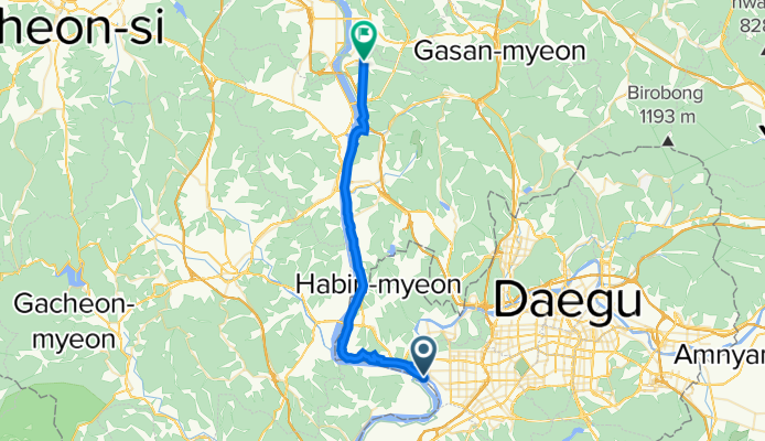 Dasa-eup 752 to Seokjeog-eup 153-12, Chilgok-gun