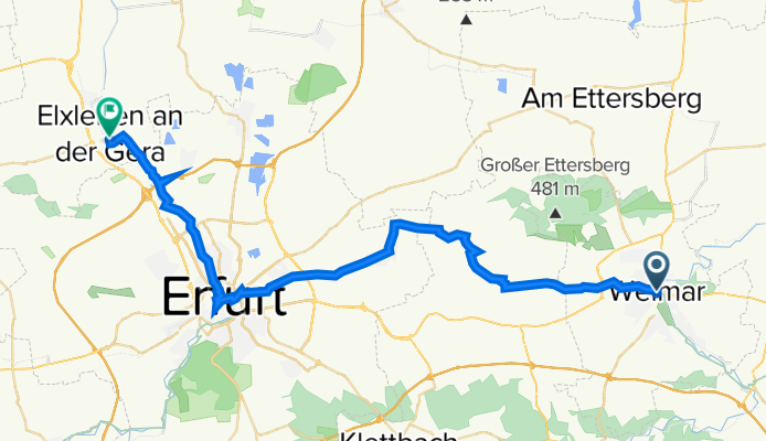 4. Weimar nach Elxleben an der Gera