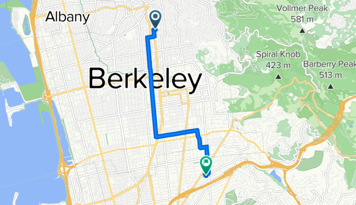 1301 Shattuck Ave, Berkeley to 5924 Chabot Rd, Oakland