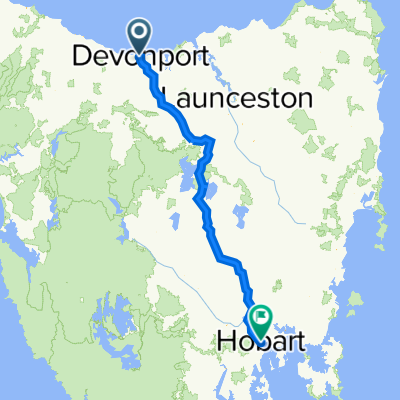 89 Best St, Devonport to Elizabeth St, Hobart