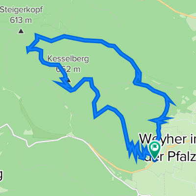 Wanderung von Weyher