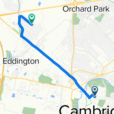 9 Malcolm St, Cambridge to 261 Wellbrook Way, Cambridge