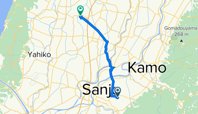１丁目 １１, 三条市 to 新潟市