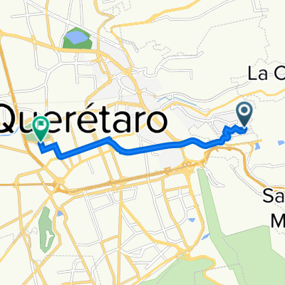 Calle Sendero del Remanzo 9, Santiago de Querétaro a Paseo Niños Héroes 32, Santiago de Querétaro