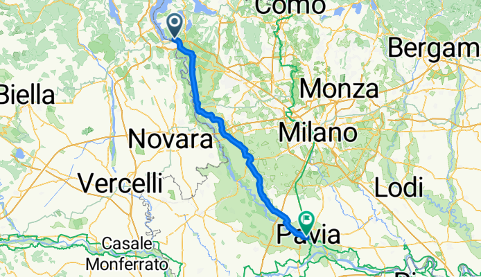5. Etappe: Sesto Calende-Pavia (durch das Tal des Ticino)