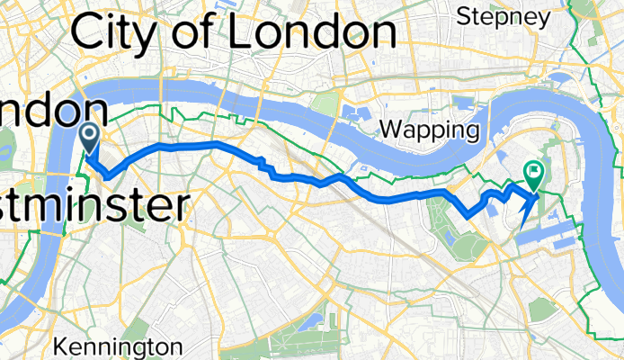 6 Chicheley St, London to 22 Hornbeam House, Quebec Way, London