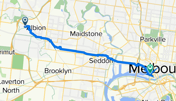 35 Sunhill Cr, Ardeer to Batmans Hill Dr, Docklands