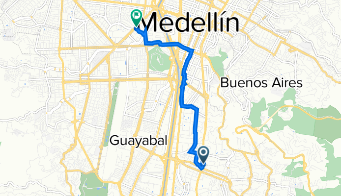 De Carrera 43A #11a-44, Medellín a Calle 37 66a96, Medellín