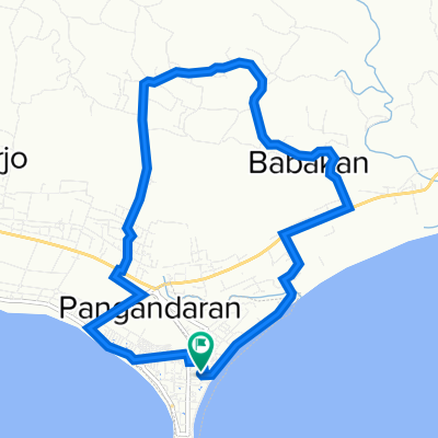 Jalan Pasar Ikan 17, Kecamatan Pangandaran to Jalan Pasar Ikan 17, Kecamatan Pangandaran