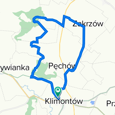 Klimontow-Pechow-Zakrzow-Klimontow