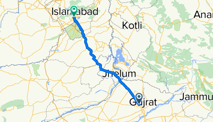 Route to Faisal Avenue, Islamabad