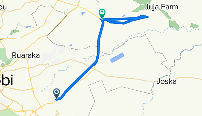 Rounda 75, Nairobi to RX7W+J9H, Ruiru