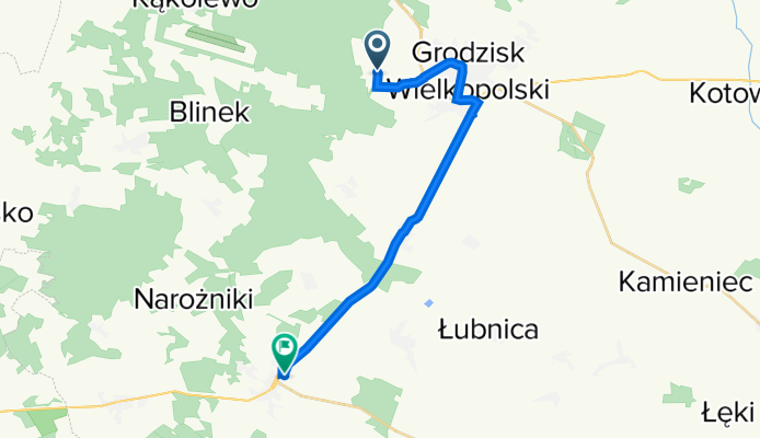 Zdrój 40B, Grodzisk Wielkopolski do Polna 9, Rakoniewice