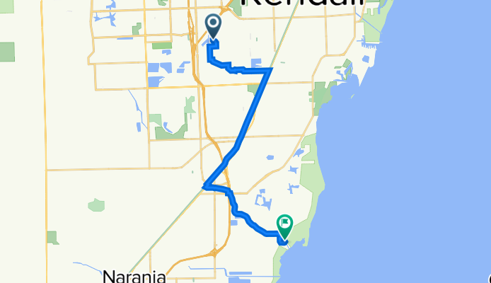 Route from 10940 SW 124th Rd, Miami