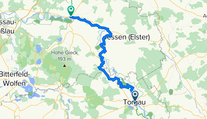 Elbe-Radweg: Wittenberg - Torgau