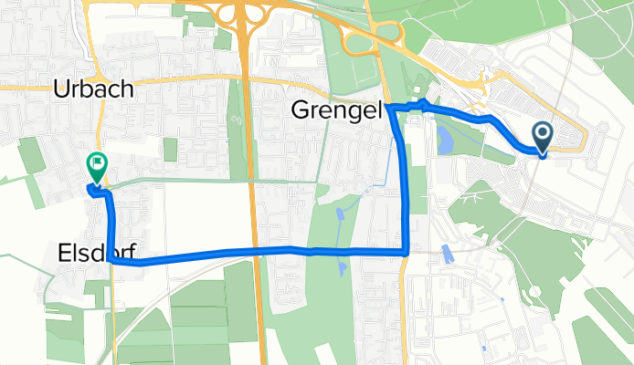 Kennedystraße, Köln nach Friedrich-Hirsch-Straße 467, Köln