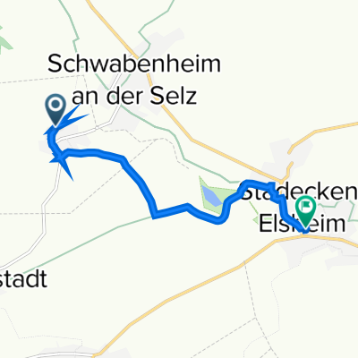 Hauptstraße 15, Bubenheim to Bovoloner Allee 1, Stadecken-Elsheim