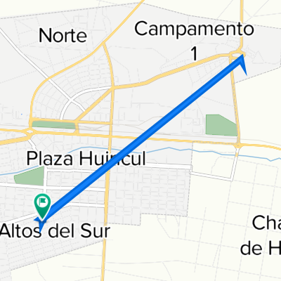 De Plaza Huincul a Plaza Huincul