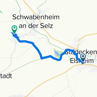 Bovoloner Allee 1, Stadecken-Elsheim to Hauptstraße 15, Bubenheim