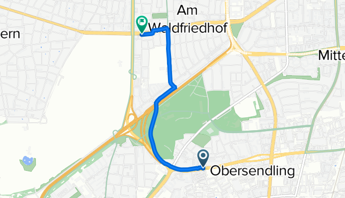 Boschetsrieder Straße, München nach Pählstraße, München