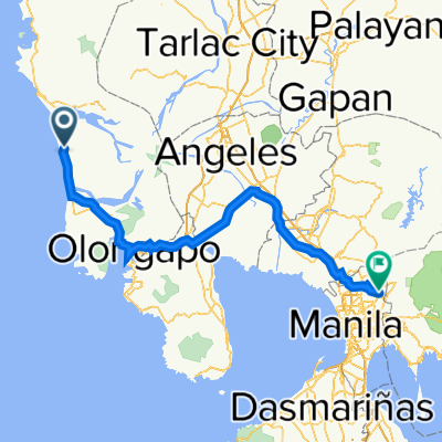 Olongapo - Bugallon Road 2013, Cabangan to Kaunlaran 6447, Quezon City