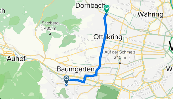 Hietzing nach Dornbach