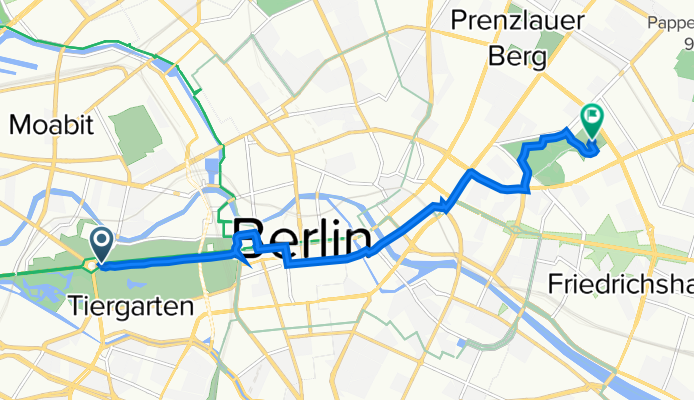 Route von Straße des 17. Juni, Berlin