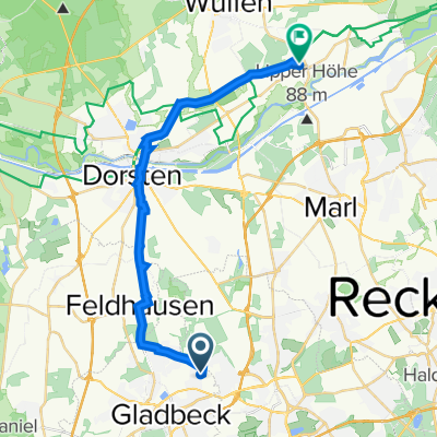 Bosslerweg 11, Gladbeck nach Kusenhorster Straße 24, Haltern am See