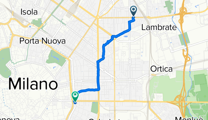 Via Francesco Ingegnoli 1, Milano a Viale Monte Nero 84, Milano