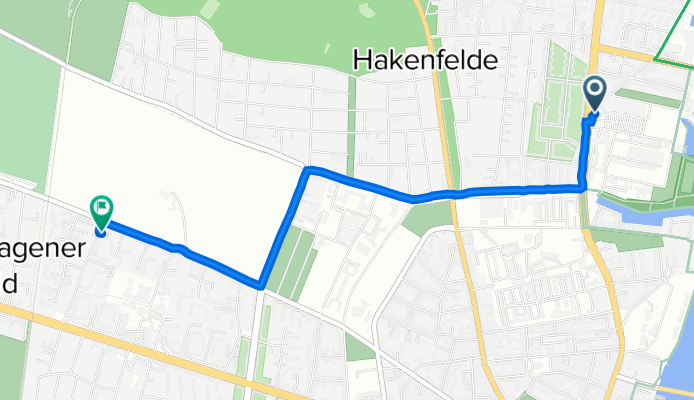 Streitstraße 19, Berlin nach Frankenwaldstraße 30, Berlin