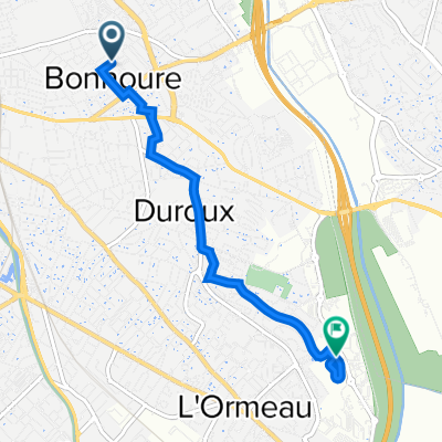 15 Rue Antoine Courthieu, Toulouse à 24 Impasse René Couzinet, Toulouse