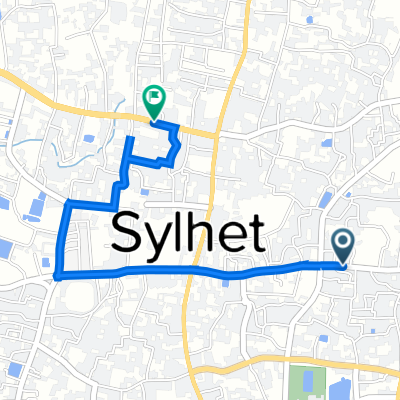 VVXG+P9J, Sylhet to WV48+8MH, Sylhet