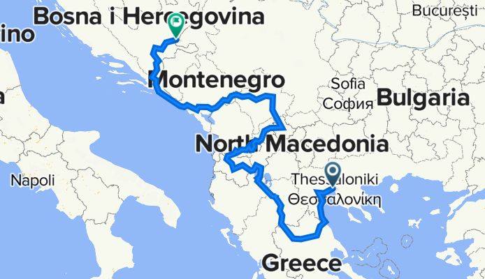 Thessaloniki to Sarajevo