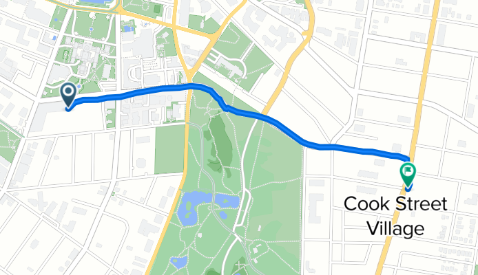 539 Superior St, Victoria to 345 Cook St, Victoria