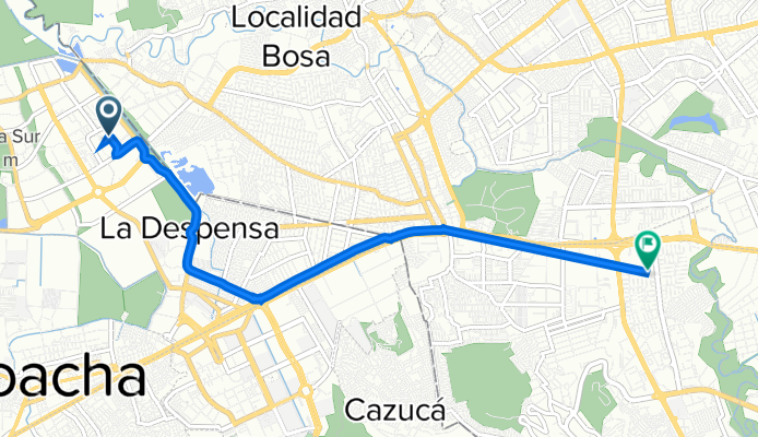 De Calle 38 69, Soacha a Calle 60a Sur 68-48, Bogotá