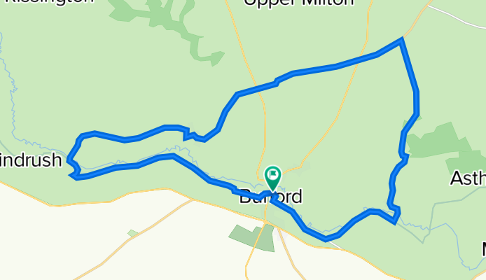 Burford circle. 14.5 miles