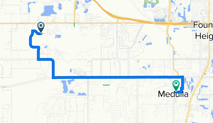 Route to 999 Krenson Woods Rd, Lakeland