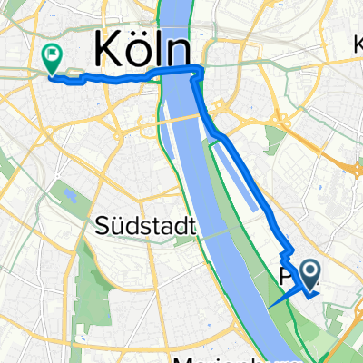 Am Kielshof 17, Köln nach Hahnenstraße 37, Köln