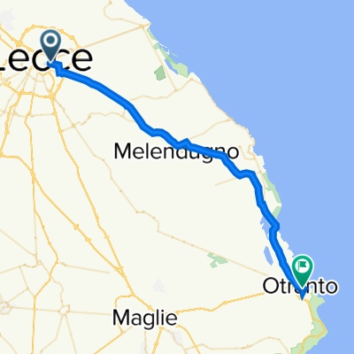 Via Antonio Gramsci, Lecce to Via San Francesco di Paola 2, Otranto