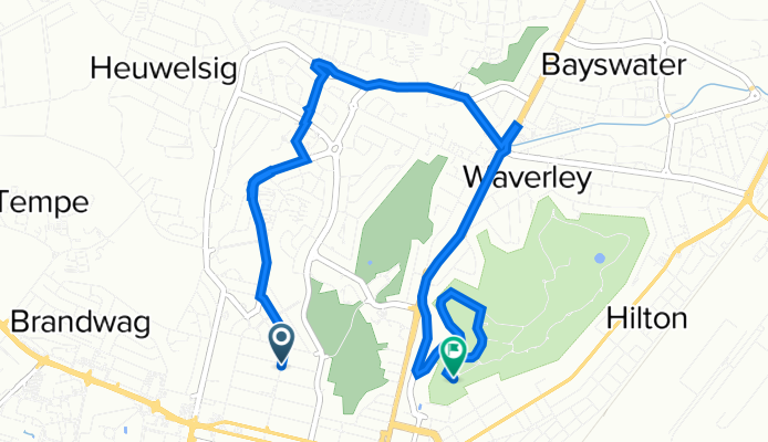 2nd Avenue 47, Bloemfontein to Bree Street 25, Bloemfontein