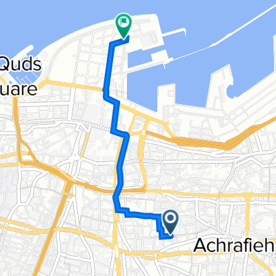 VGQ6+8W9, Beirut to Unnamed Road, Bayrut