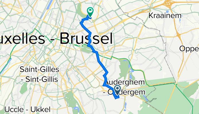 Avenue Gustave Demey 118, Auderghem à Boulevard Général Wahis 1, Schaerbeek