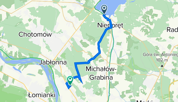 Zegrzyńska 10H, Nieporęt do Jana Husa 7A, Warszawa